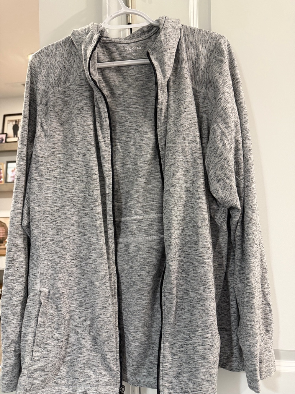 Lightweight Gray Hooded Womens Jacket